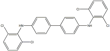 N4,N4'-Bis(2,6-dichlorophenyl)-[1,1'-biphenyl]-4,4'-diaMine Structure