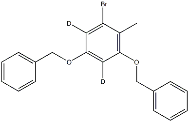 1-BroMo-2-Methyl-3,5-bis(phenylMethoxy)benzene-d2 Structure
