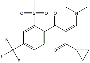 1-Cyclopropyl-2-((diMethylaMino)Methylene)-3-(2-(Methylsulfonyl)-4-(trifluoroMethyl)phenyl)propane-1,3-dione Structure