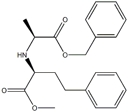 2-(((S)-1-(Benzyloxy)-1-oxopropan-2-yl)aMino)-4-phenylbutanoic Acid (S)-Methyl Ester Structure