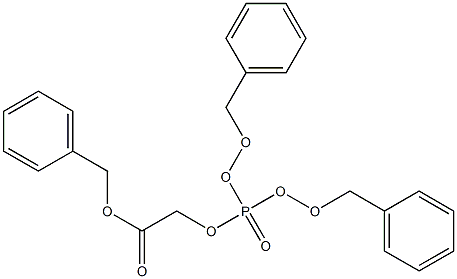 2-((Bis(benzyloxy)phosphoryl)oxy)acetic Acid Benzyl Ester Structure