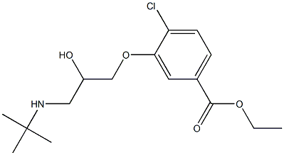3-(3-(tert-ButylaMino)-2-hydroxypropoxy)-4-chlorobenzoic Acid Ethyl Ester Structure
