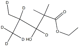 3-Hydroxy-2,2,4-triMethylvaleric Acid Ethyl Ester-d6 Structure