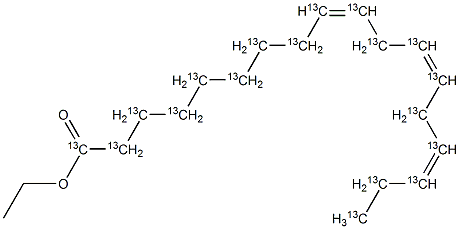Linolenic Acid Ethyl Ester- 13C18 Struktur