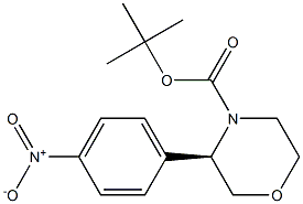 (R)-TERT-BUTYL 3-(4-NITROPHENYL)MORPHOLINE-4-CARBOXYLATE, , 结构式