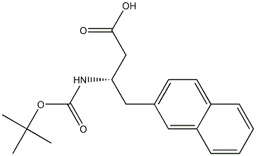 Boc-(2-naphthyl)-D-b-hoMoalanine Structure