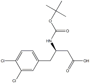 Boc-3,4-dichloro-L-b-hoMophenylalanine Structure