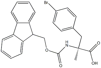 FMoc-a-Methyl-D-4-broMophenylalanine Structure