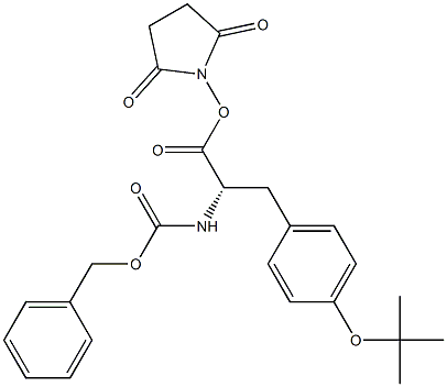 Z-O-tert-butyl-L-tyrosine N-hydroxysucciniMide ester Structure