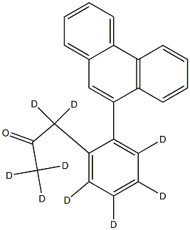 1-(2-(Phenanthren-9-yl)phenyl)propan-2-one-d9 Structure