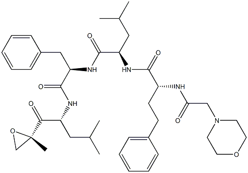 (R)-4-甲基-N-1-(R)-4-甲基-1-(S)-2-甲基氧杂环戊烷-2-基)-1-氧代-2-基)氨基)-1-氧代-3-苯基-2-苯基-2-基-2-(R)-2-(2-吗啉基乙酰氨基)-4-苯基丁酰胺基戊酰胺, , 结构式