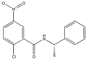 (S)-2-chloro-5-nitro-N-(1-phenylethyl)benzaMide Structure