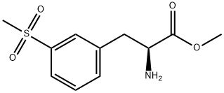 Methyl (s)-2-aMino-3-(3-(Methylsulfonyl)phenyl)propanoate Structure