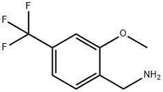 2-メトキシ-4-(トリフルオロメチル)ベンジルアミン 化学構造式
