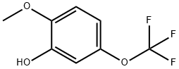 2-メトキシ-5-(トリフルオロメトキシ)フェノール 化学構造式
