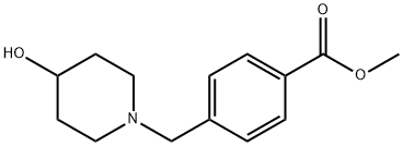 methyl 4-[(4-hydroxypiperidin-1-yl)methyl]benzoate Structure