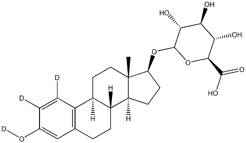 Estradiol-d3 Glucuronide Structure