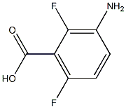 2,6-Difluoro-3-aMinobenzoic acid Structure