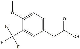 4-Methoxy-3-(trifluoromethyl)phenylacetic acid Struktur