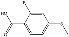 2-Fluoro-4-Methylthio benzoic acid Struktur