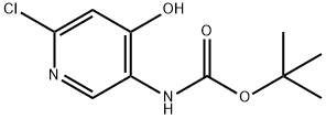 tert-butyl 6-chloro-4-hydroxypyridin-3-ylcarbamate Struktur