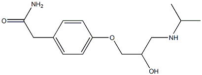 IMp. H (EP): 2-[4-[(2RS)-2-Hydroxy-3-[(1-Methylethyl)aMino]propoxy]phenyl]acetonitrile Struktur