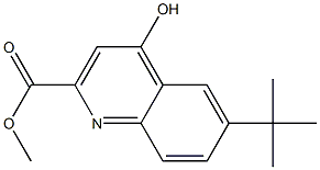 6-tert-Butyl-4-hydroxy-quinoline-2-carboxylic acid Methyl ester Struktur