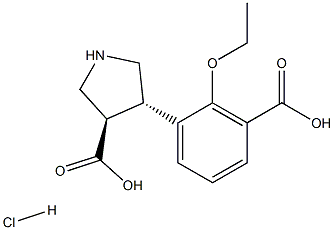  (+/-)-trans-4-(2-ethoxycarboxy-phenyl)-pyrrolidine-3-carboxylic acid-HCl
