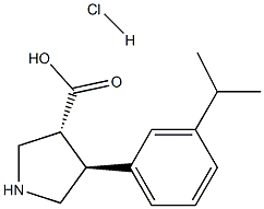 (+/-)-trans-4-(3-isopropyl-phenyl)-pyrrolidine-3-carboxylic acid-HCl