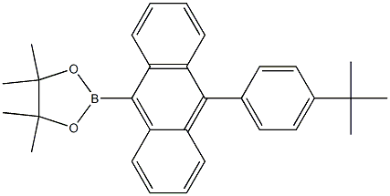 2-(10-(4-(tert-butyl)phenyl)anthracen-9-yl)-4,4,5,5-tetraMethyl-1,3,2-dioxaborolane Struktur