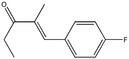 (E)-1-(4-fluorophenyl)-2-Methylpent-1-en-3-one Structure
