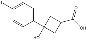 3-hydroxy-3-(4-iodophenyl)cyclobutanecarboxylic acid
