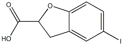 5-Iodo-2,3-dihydro-benzofuran-2-carboxylic acid 结构式