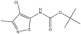 tert-Butyl (4-chloro-3-Methylisothiazol-5-yl)carbaMate Struktur