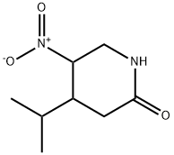 4-isopropyl-5-nitropiperidin-2-one Structure