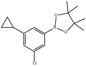 2-(3-chloro-5-cyclopropylphenyl)-4,4,5,5-tetraMethyl-1,3,2-dioxaborolane Structure