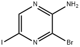 3-broMo-5-iodopyrazin-2-aMine Structure