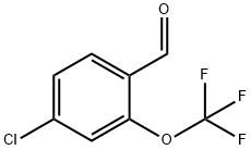 4-氯-2-(三氟甲氧基)苯甲醛 结构式