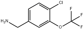 4-Chloro-3-(trifluoroMethoxy)benzylaMine, 97% Structure