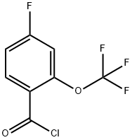 4-Fluoro-2-(trifluoroMethoxy)benzoyl chloride, 97% Structure