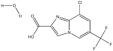 8-氯-6-(三氟甲基)咪唑并[1,2-A]吡啶-2-羧酸 结构式