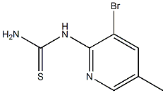 N-(3-溴-5-甲基-2-吡啶基)硫脲, 98+%,,结构式