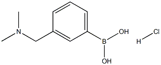 3-((DiMethylaMino)Methyl)phenylboronic acid hydrochloride Struktur