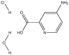 4-AMinopyridine-2-carboxylic Acid Hydrochloride Hydrate 化学構造式