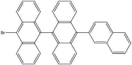 10-broMo-10'-(2-naphthyl)-9,9'-bianthracene Struktur