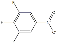 2,3-二氟-5-硝基甲苯,,结构式