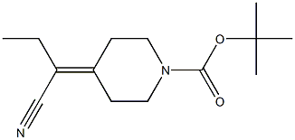 tert-butyl 4-(1-cyanopropylidene)piperidine-1-carboxylate