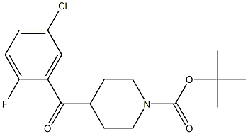 tert-butyl 4-(5-chloro-2-fluorobenzoyl)piperidine-1-carboxylate