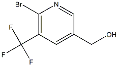 (6-broMo-5-(trifluoroMethyl)pyridin-3-yl)Methanol,,结构式