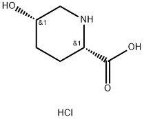 (2S,5S)-5-hydroxypiperidine-2-carboxylic acid hydrochloride Structure